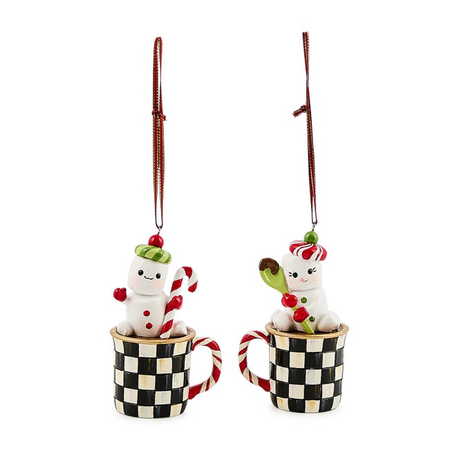 Check It Out Marshmallow Ornaments, Set of 2 - {current_domain}
