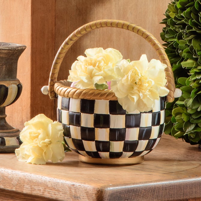 Courtly Check Small Basket - {current_domain}