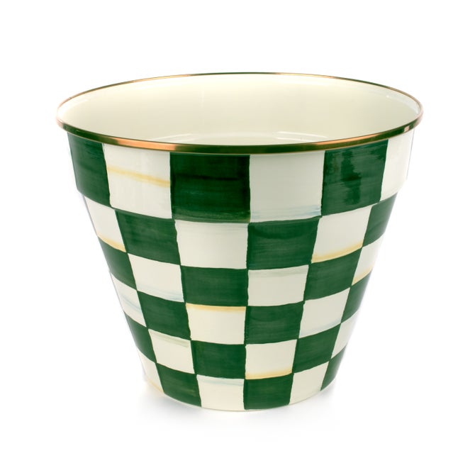 Emerald Check Extra Large Garden Pot - {current_domain}