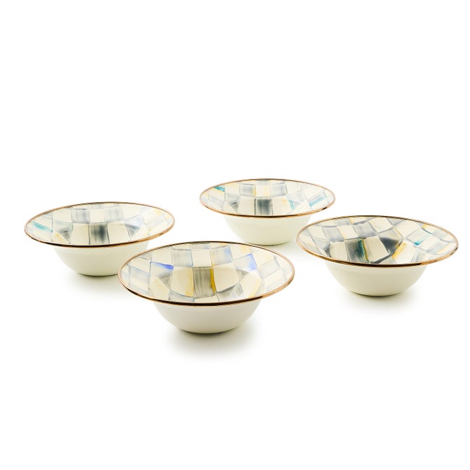 Sterling Check Breakfast Bowls, Set of 4 - {current_domain}