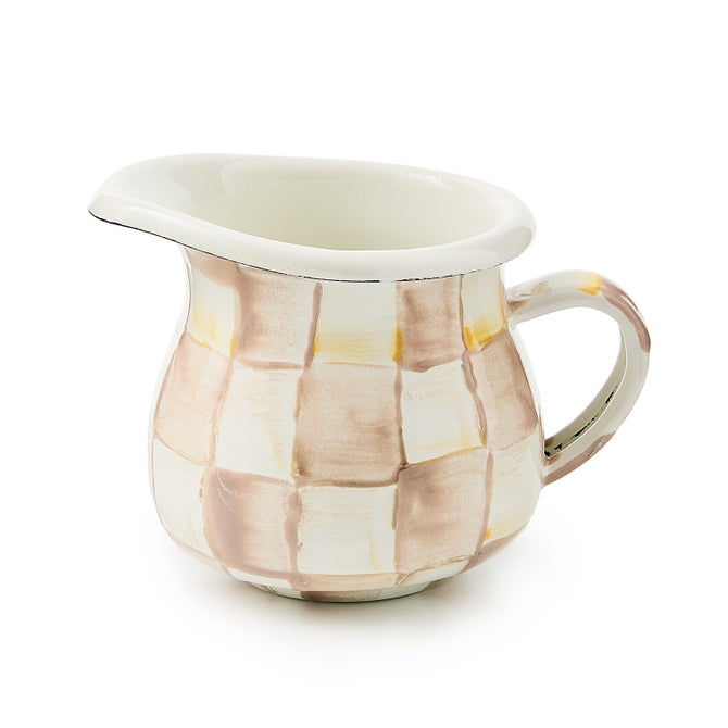 Mocha Check Little Creamer - {current_domain}