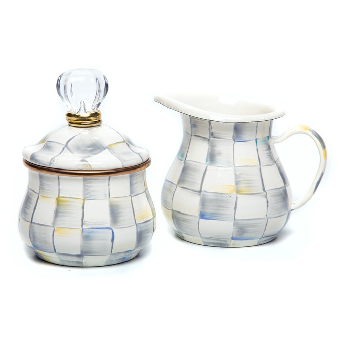 Sterling Check Creamer & Sugar Bowl Set - {current_domain}