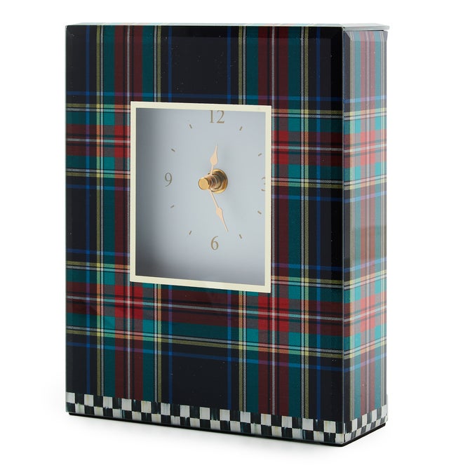 Tartan Black Carriage Clock - {current_domain}
