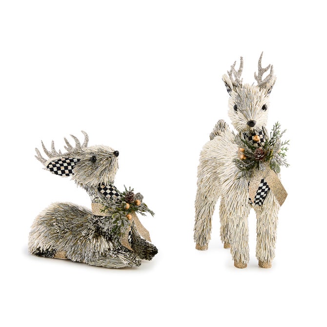 Courtly Noel Metallic Deer, Set of 2 - {current_domain}