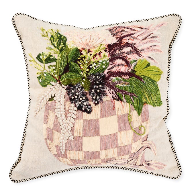 Harvest Pumpkin Bouquet Throw Pillow - {current_domain}