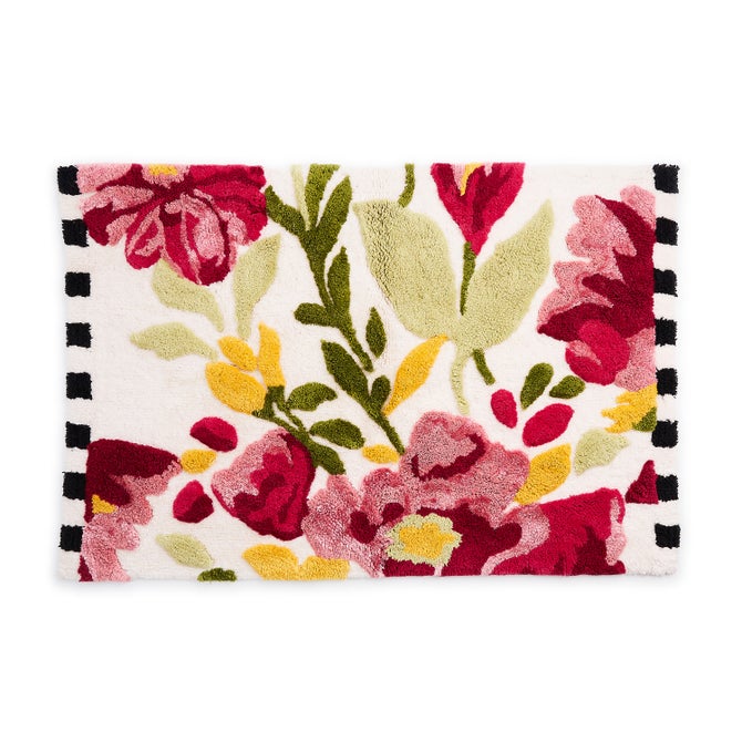 Spring Floral Bath Rug - {current_domain}