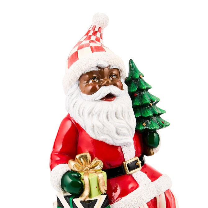 Check It Out Black Santa Ledge Sitter - {current_domain}