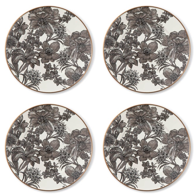 Sterling English Garden Enamel Salad/Dessert Plate, Set of 4 - {current_domain}