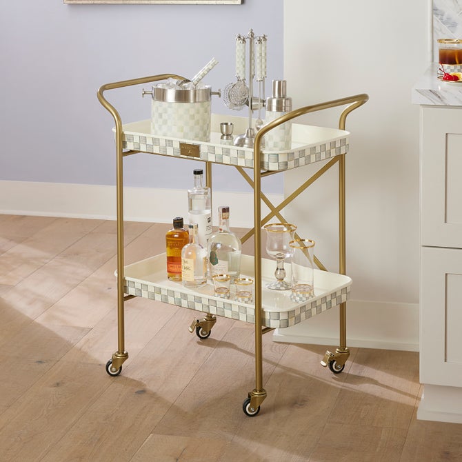 Sterling Check 2-Tier Kitchen Cart - {current_domain}