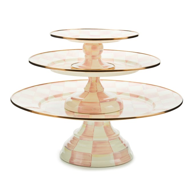 Rosy Check Mini Pedestal Platter - {current_domain}