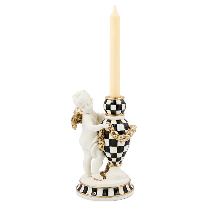 Courtly Noel Standing Cherub Candle Holder - {current_domain}