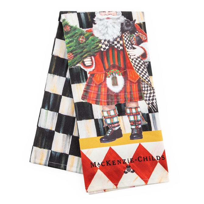 Scottish Santa Dish Towel - {current_domain}