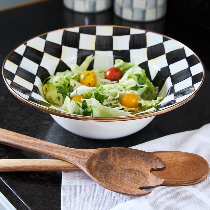 Courtly Check Salad Serving Set - {current_domain}