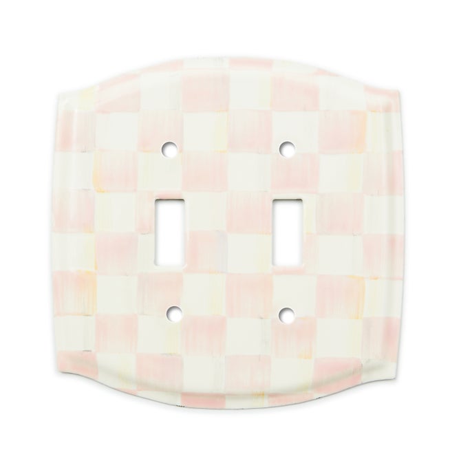 Rosy Check Double Toggle Switch Plate - {current_domain}