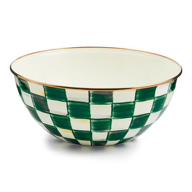 Emerald Check Large Everyday Bowl - {current_domain}