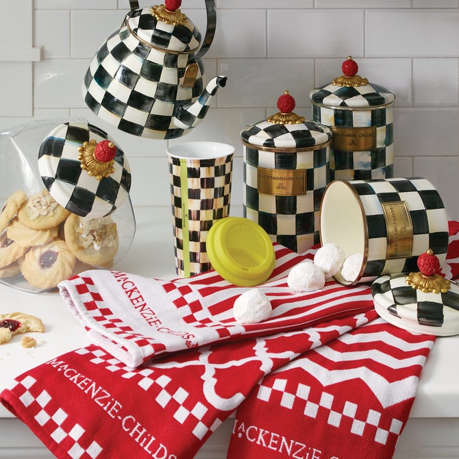 Cookie Jar with Courtly Check Lid - {current_domain}