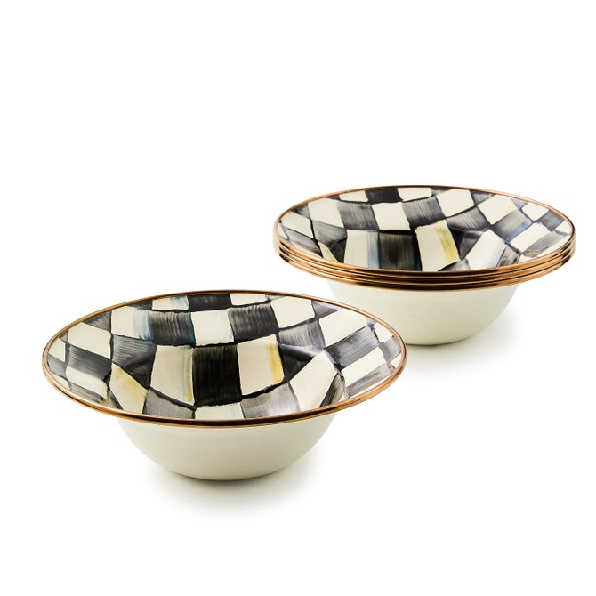 Courtly Check Breakfast Bowls, Set of 4 - {current_domain}