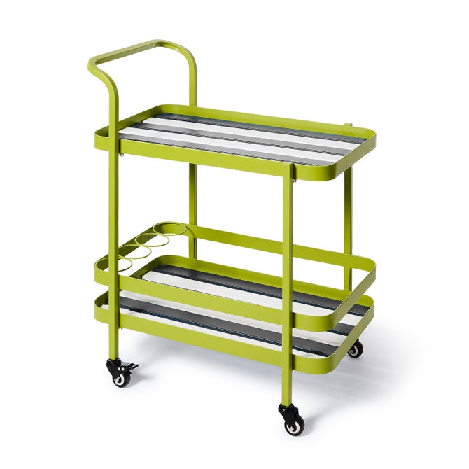 Outdoor Black and White Bistro Bar Cart - {current_domain}