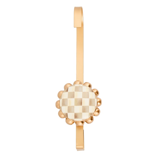 Mocha Check Wreath Hanger - {current_domain}