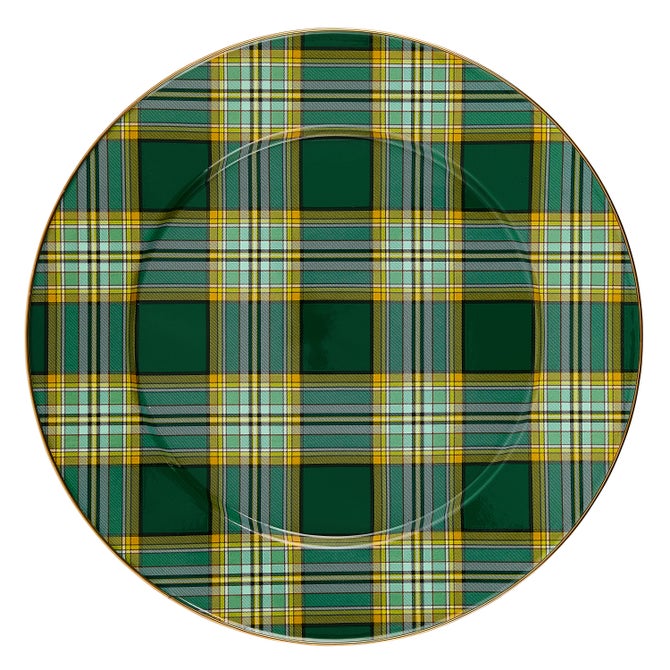 Tartan Green Serving Platter - {current_domain}