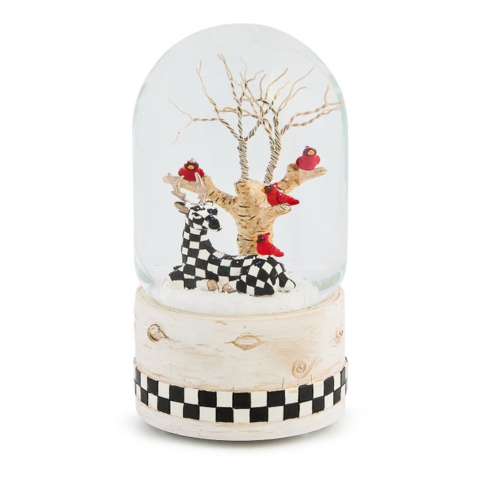 Farmhouse Deer Snow Globe - {current_domain}