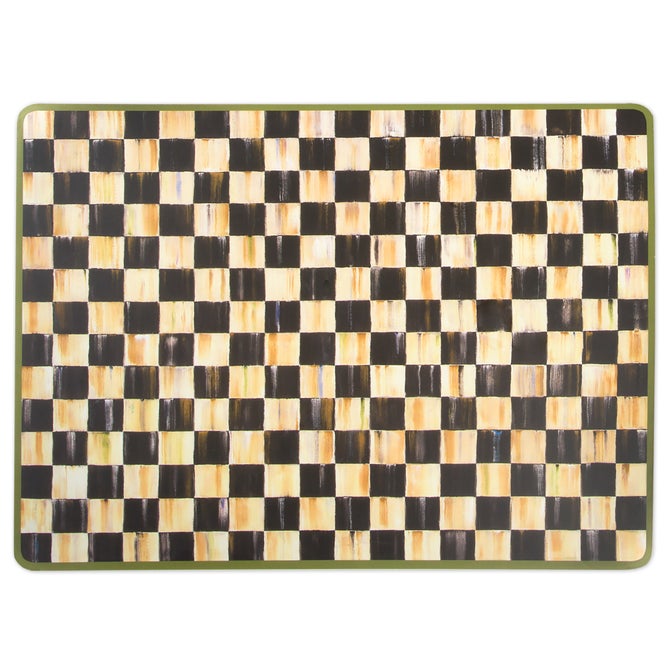 Courtly Check Cork Back Placemats, Set of 4 - {current_domain}
