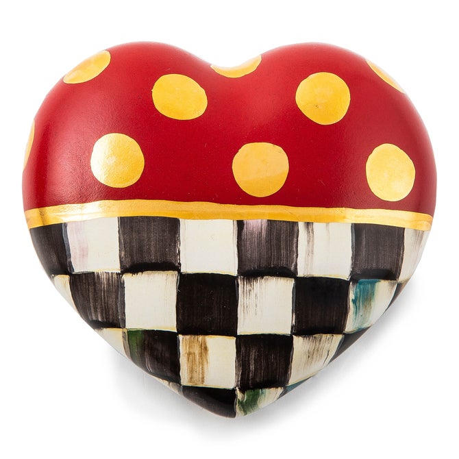 Dotty Heart Ceramic Decor - {current_domain}