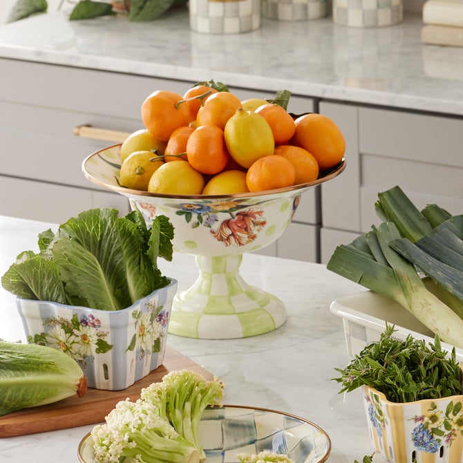 Wildflowers Green Large Compote - {current_domain}