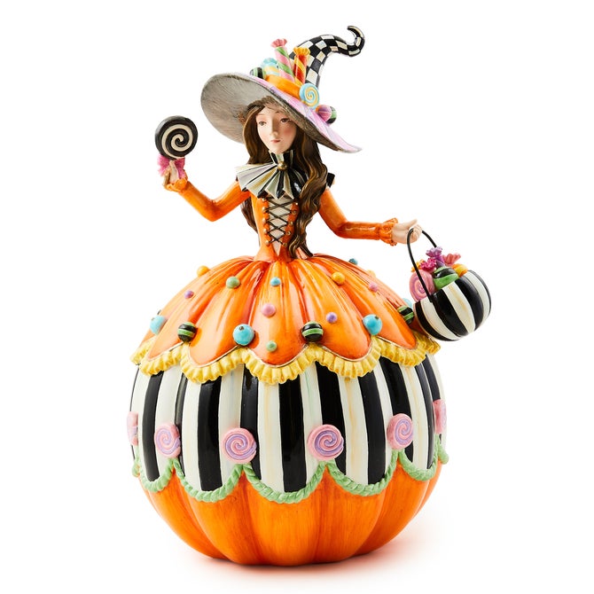 Trick or Treat Illuminated Witch Figurine - {current_domain}