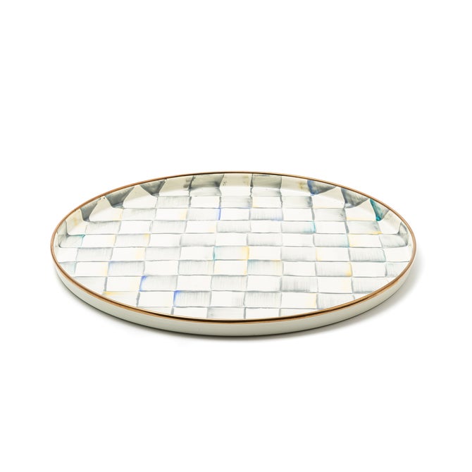 Sterling Check Round Tray - {current_domain}