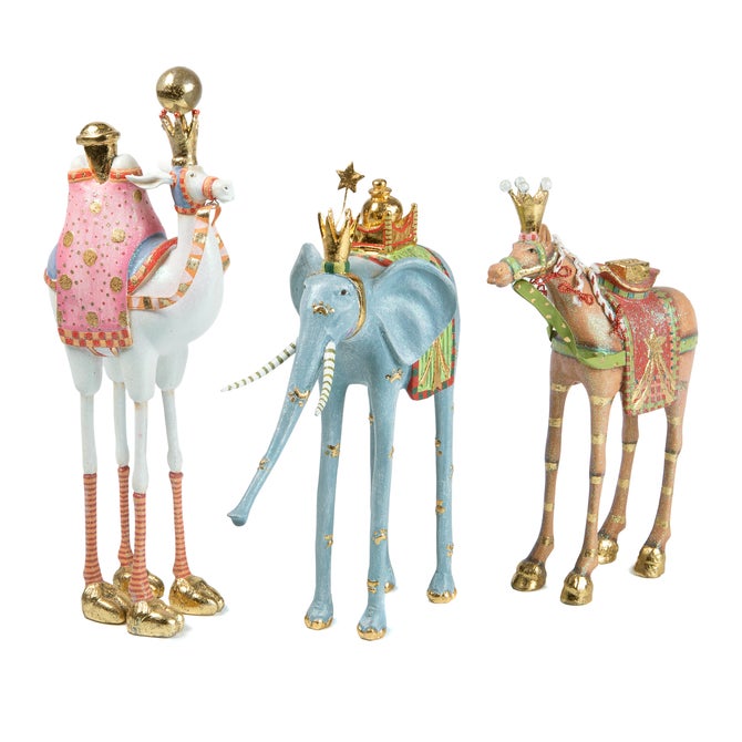 Patience Brewster Nativity Magi Animal Figures, Set of 3 - {current_domain}
