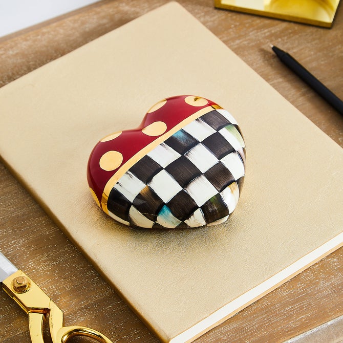 Dotty Heart Ceramic Decor - {current_domain}