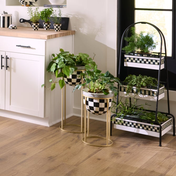 Courtly Check Tall Plant Stand - {current_domain}