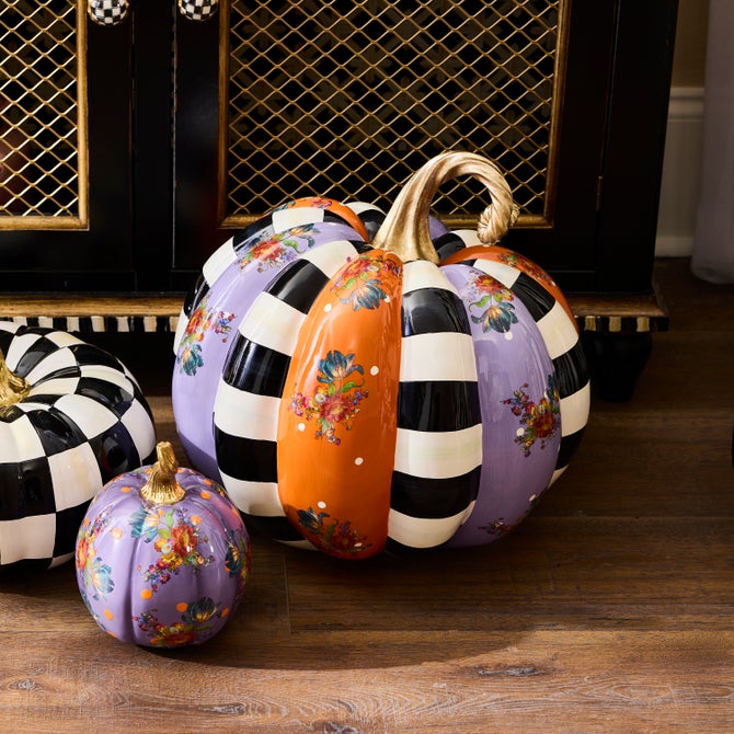 Violet Patchwork Extra Large Pumpkin - {current_domain}