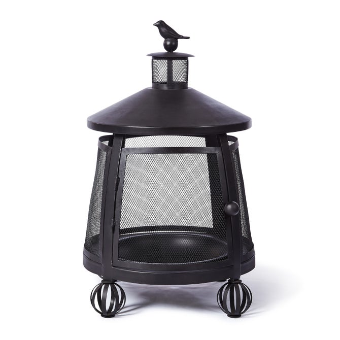 Bird on Ball Chimney Fire Pit - {current_domain}