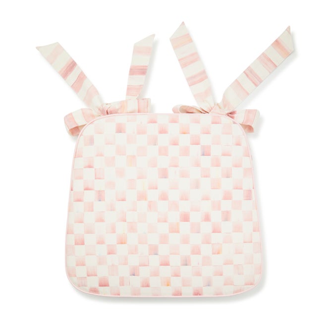 Rosy Check Chair Cushion - {current_domain}
