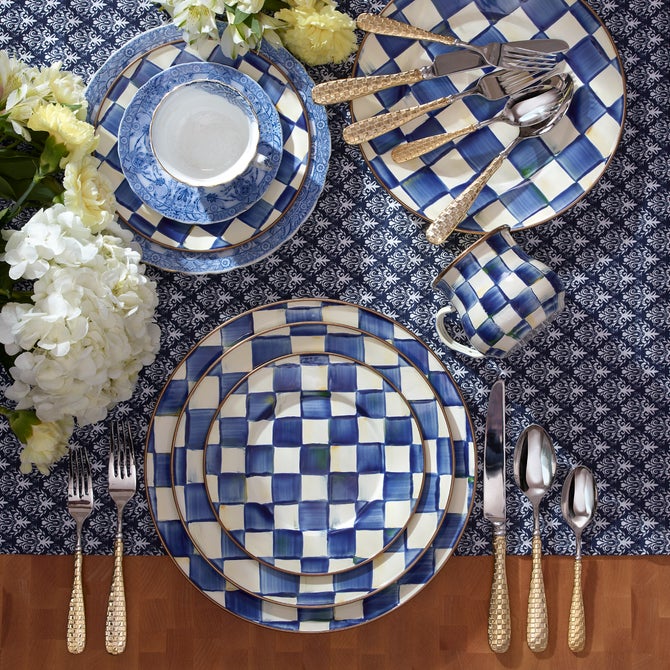 Royal Check Enamel Dinnerware - {current_domain}