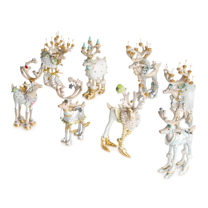 Patience Brewster Moonbeam Reindeer Mini Ornaments Set - {current_domain}