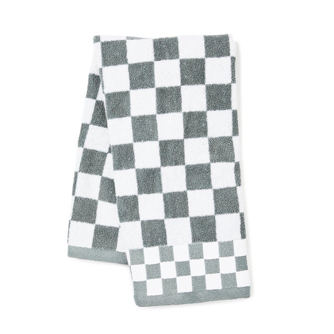 Sterling Check Hand Towel - {current_domain}