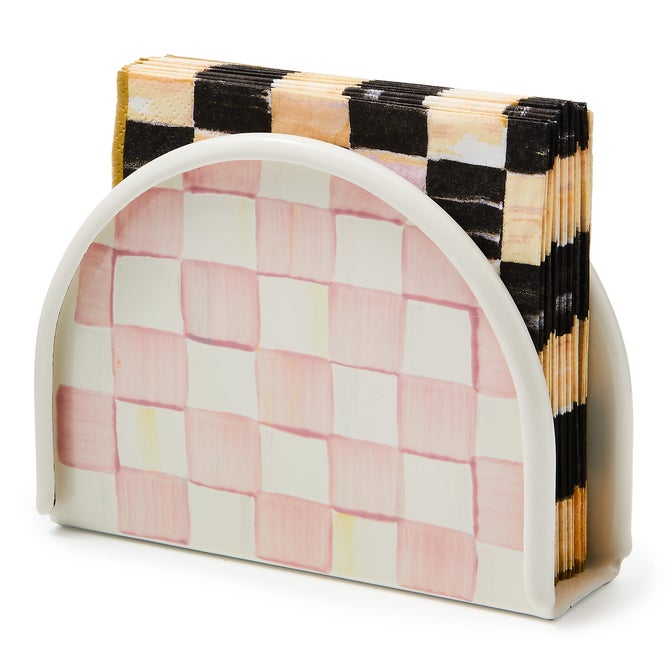 Rosy Check Napkin Holder - {current_domain}