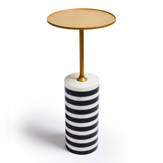 Priorities Round Stripe Side Table - {current_domain}