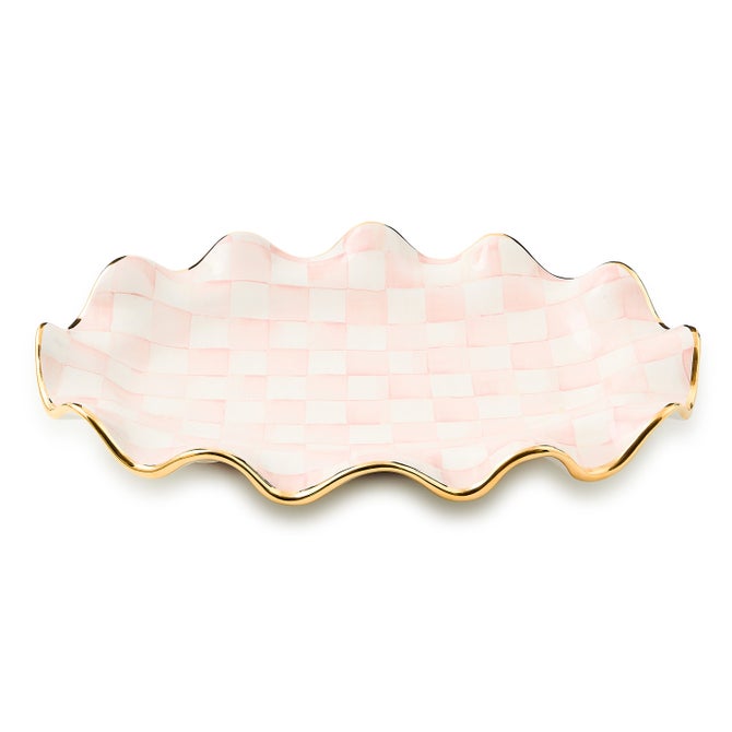 Rosy Check Ceramic Serving Platter - {current_domain}