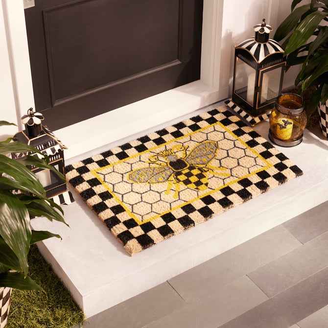 Queen Bee Entrance Mat - {current_domain}