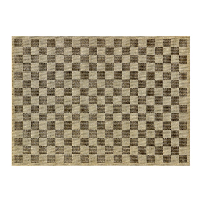 Black Check 5' x 8' Indoor/Outdoor Rug - {current_domain}