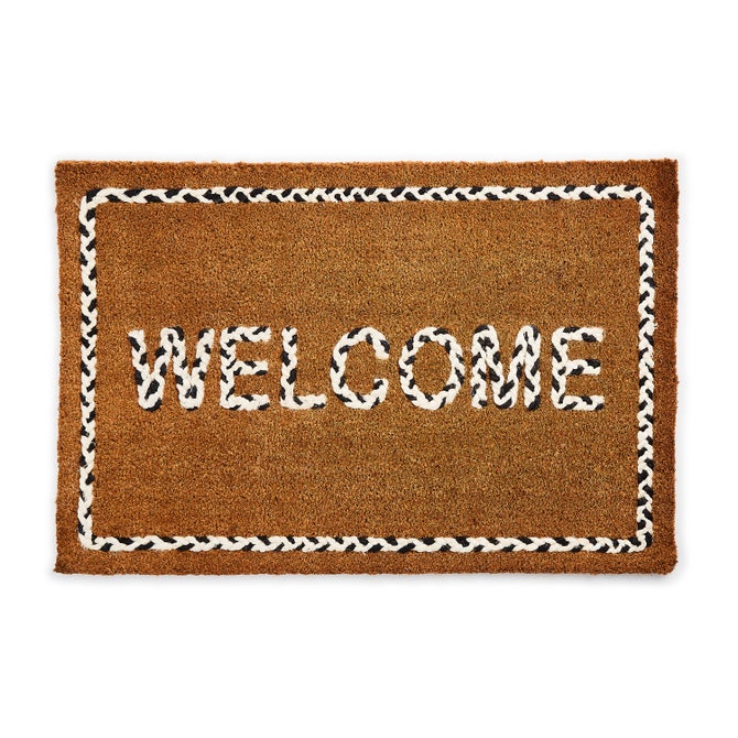 Braided Welcome Entrance Mat - {current_domain}