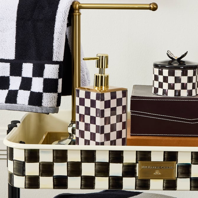 Courtly Check Glass Soap Pump - {current_domain}