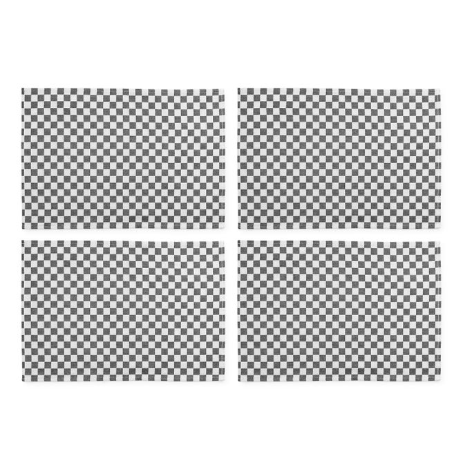 Black Check Placemat, Set of 4 - {current_domain}