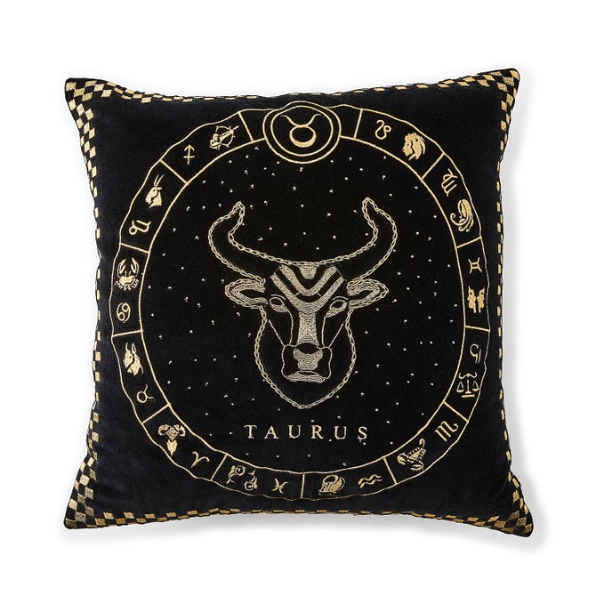 Taurus Zodiac Throw Pillow - {current_domain}