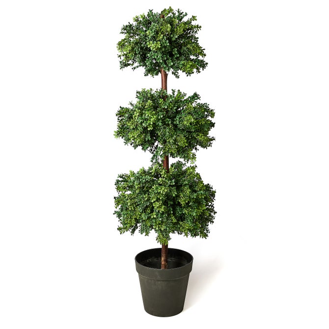 Boxwood Triple Ball Topiary Urn Filler - {current_domain}