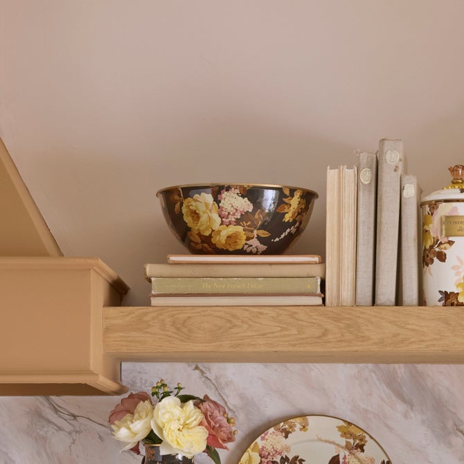 Wild Rose Brown Medium Everyday Bowl - {current_domain}